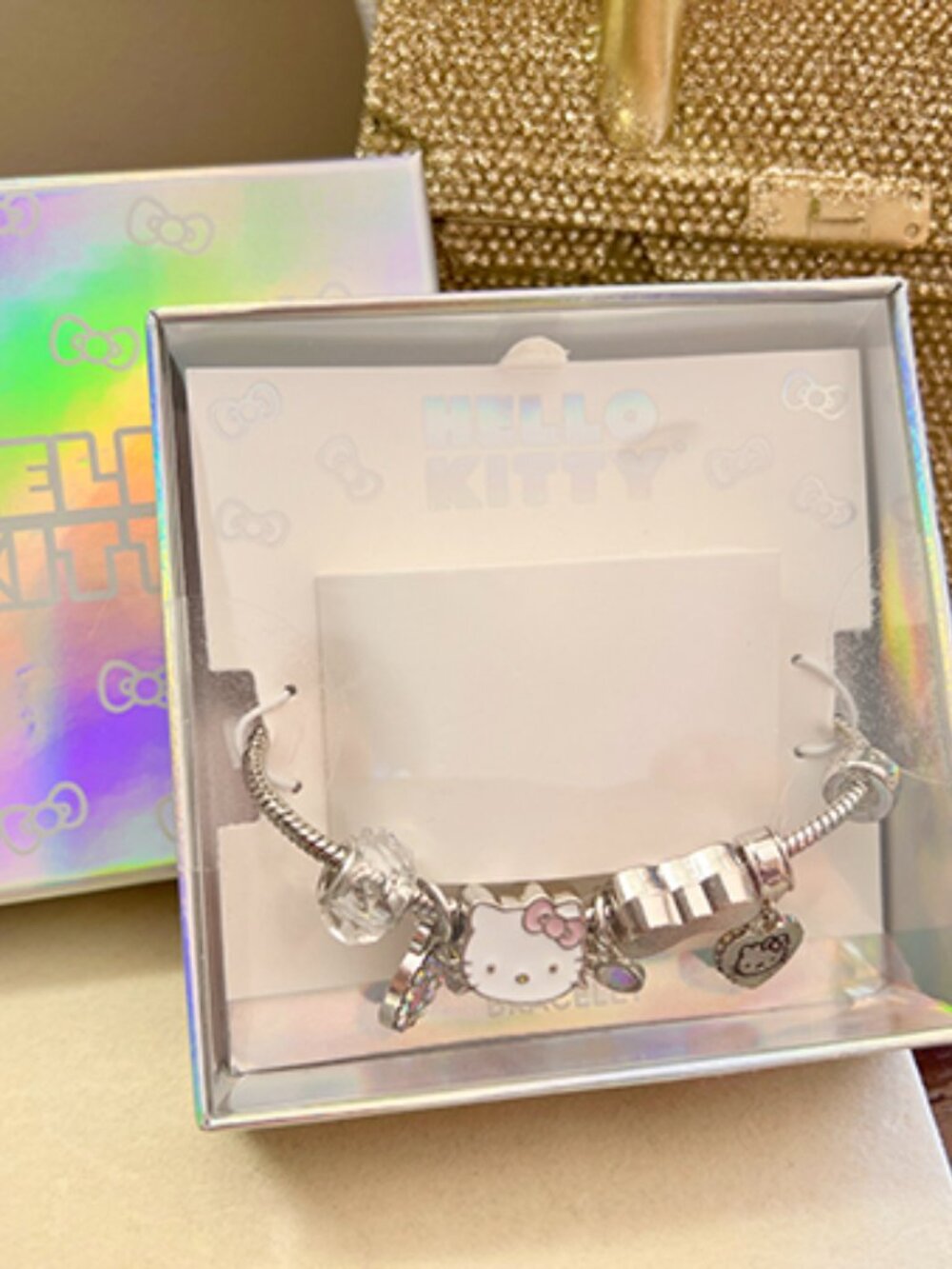Hello Kitty | Silver-Toned Charm Bracelet | NIB